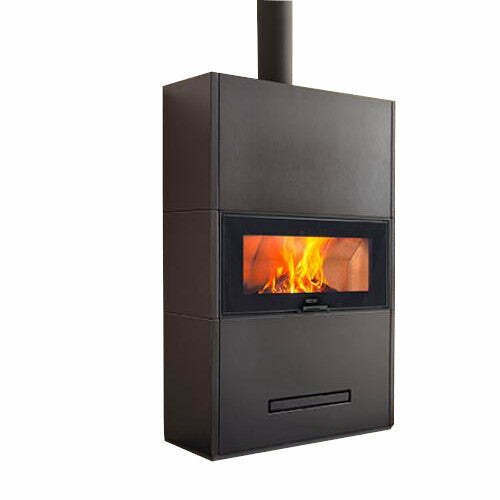 Piazzetta DAVOS MC 105/48 BL stufa caminetto a legna 12 kW