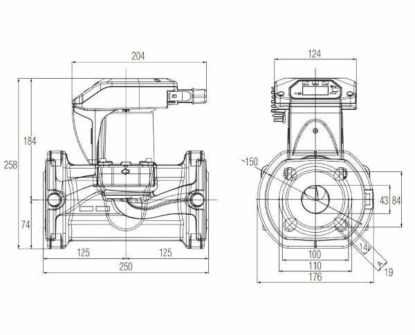 Dab Evoplus Small B 80/250.40 M circolatore elettronico 132 W