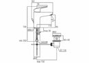 Ceramica Dolomite Base B5112AA miscelatore monocomando lavabo con piletta 1"1/4