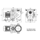 Dab Euroswim 50 M IE2 elettropompa centrifuga per piscine 0,55 kW