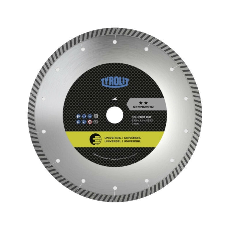 Disco diamantato Tyrolit STANDARD DCU-FAST CUT taglio a secco 230 x 2,4 mm