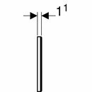Geberit Sigma placca di copertura per wc bianca