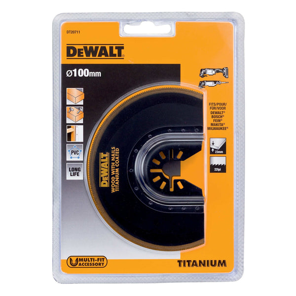 DeWalt Lama In Titanio Per Tagli A Filo Per Utensile Multifunzione