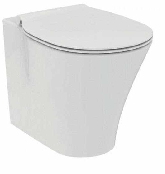 Ideal Standard Connect Air vaso a terra filo parete con sedile a chiusura rallentata E004901