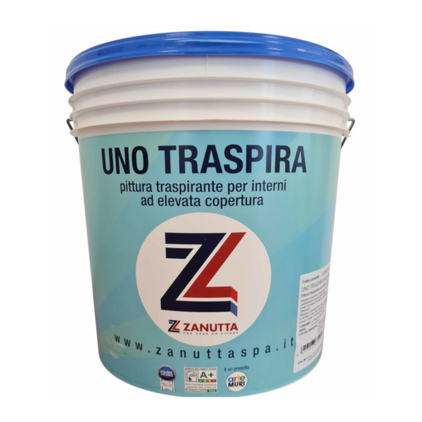 Grigolin Uno Traspira pittura traspirante per interni bianco 14 litri