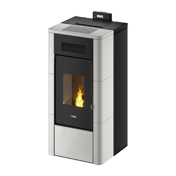 Cadel Idro River 23 termostufa Pellet Hydro maiolica