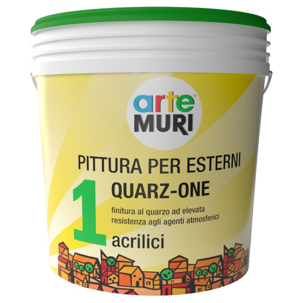 Finitura al quarzo per esterni QUARZ-ONE Grigolin bianco 5 litri