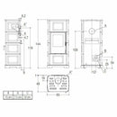Piazzetta E928 C stufa a legna 11 kW