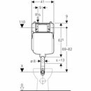 Geberit Sigma 8 cm cassetta da incasso per pareti in muratura