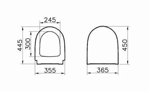 Vitra Sento sedile chiusura rallentata - bianco