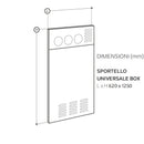 Pannello/cover box universale Radiant 62 x 125 cm per caldaia R2K BOX