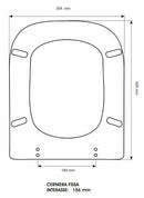 Colbam 1412 sedile compatibile con Ceramica Dolomite Rio