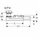 Geberit CleanLine kit grezzo canalette doccia a pavimento 90-220 mm