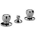 Batteria per bidet a 3 fori Paffoni Danubio DA116CR con scarico automatico 1" 1/4