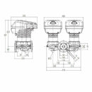 Dab Evoplus D 120/220.32 M circolatore elettronico gemellare 340 W