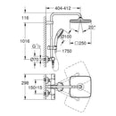 Colonna doccia Tempesta Cosmopolitan System 250 Cube Grohe 26689000