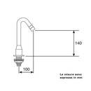 River R597 283 bocca fissa di erogazione per lavabo