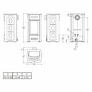 Piazzetta G958 stufa a gas metano canalizzabile 5 kW