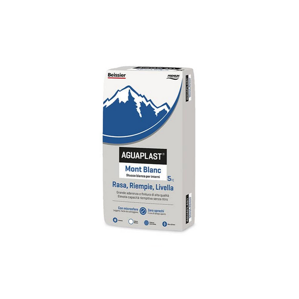 Stucco bianco in polvere MONT BLANC Aguaplast 5 kg