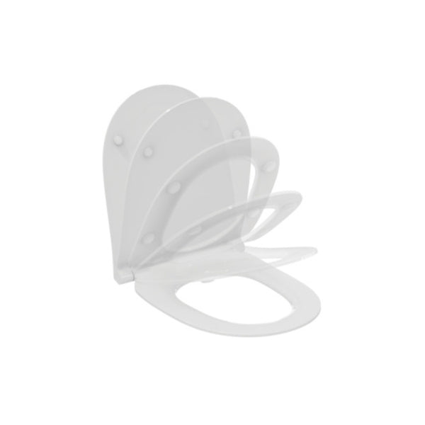 Sedile a sandwich I.LIFE O T572401 Ideal Standard slim soft-close bianco lucido