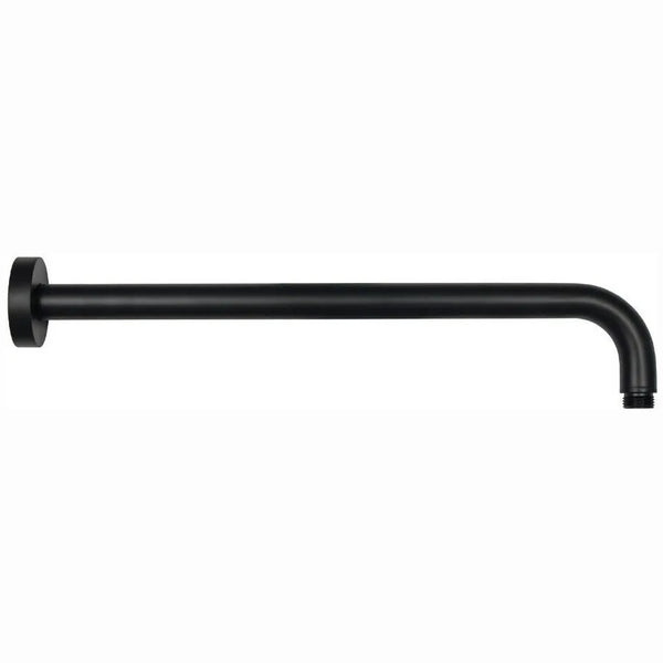 Bracico doccia lusso Paffoni ZSOF034NO con rosone 400mm nero opaco