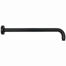Bracico doccia lusso Paffoni ZSOF034NO con rosone 400mm nero opaco