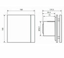 S&P Silent-100 CZ Design estrattore da bagno