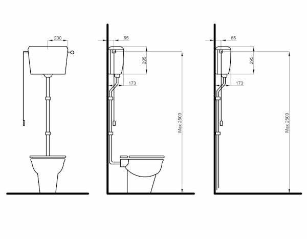 Kariba Eura alta cassetta esterna alta con catena