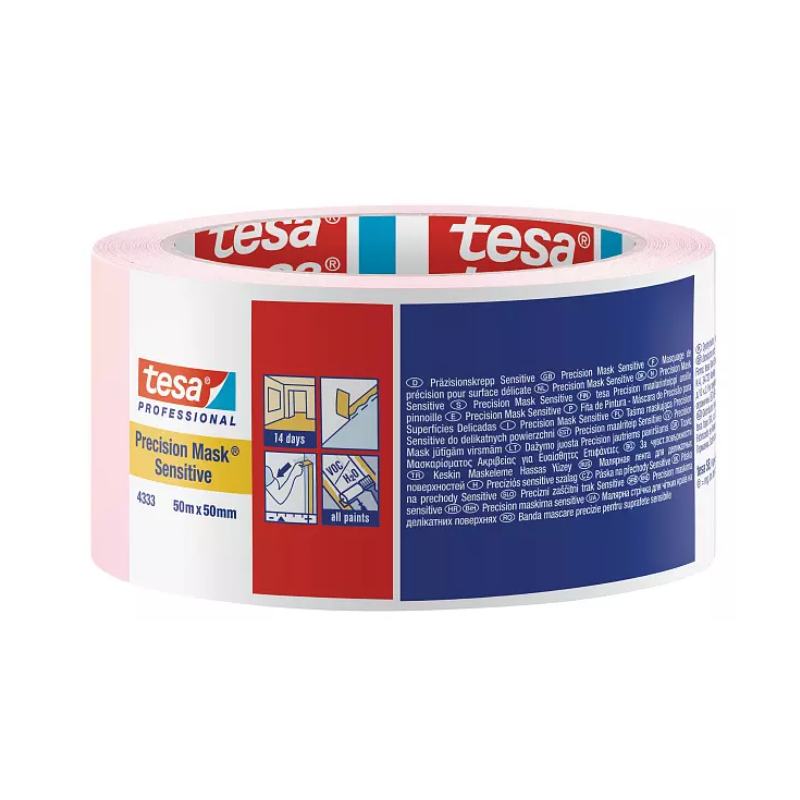 Nastro PRECISION MASK SENSITIVE 04333 Tesa rosa 50 mm x 50 m