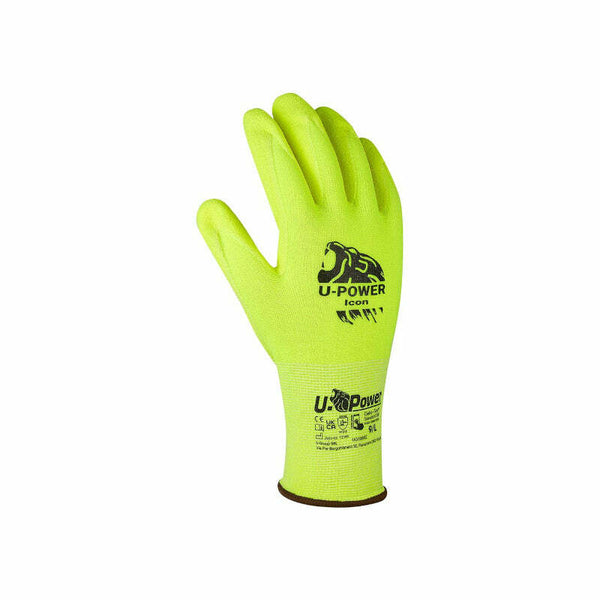 Guanti da lavoro Icon UG00002-8 U-Power TG. 8 giallo fluo
