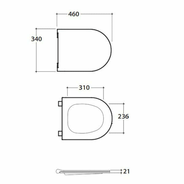 Ceramica Globo MODE ME020BI sedile con chiusura rallentata bianco