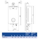 Scaldabagno Therm T5600 S 15 DV23 Bosch-Junkers a GPL 15 l/min