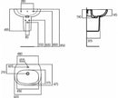 Ideal Standard Tesi lavabo 600 mm bianco europeo T351401
