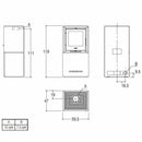 Piazzetta QUBE 2 stufa a legna 9 kW