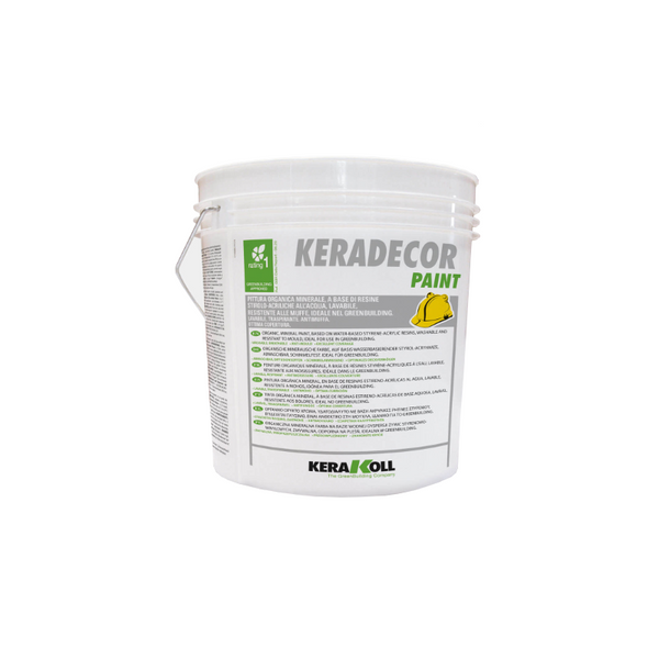 Pittura coprente traspirante lavabile Keradecor Paint bianco 14 l
