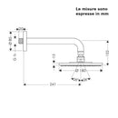 Soffione Raindance S 180 Hansgrohe 27476000 con braccio doccia
