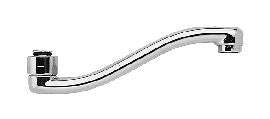 Paffoni canna serpente interasse 190mm cromo