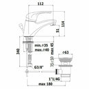 Paffoni Nettuno Due miscelatore lavabo con scarico automatico cromo