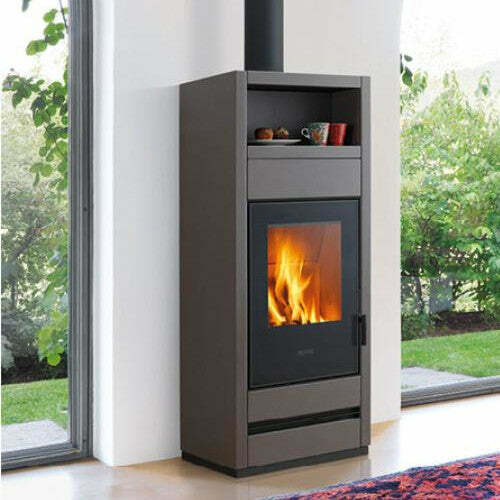 Piazzetta E928 S stufa a legna 11 kW con scaldavivande