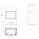 Piazzetta BERNA MC 120/48 stufa caminetto a legna 14 kW