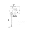 Paffoni Red miscelatore bidet RED131CR senza piletta di scarico