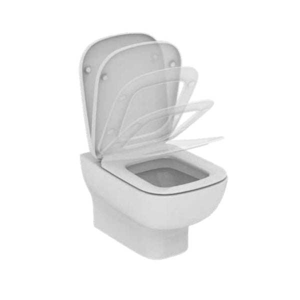 Vaso sospeso Esedra T278701 Ideal Standard con sedile soft-close