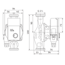 Wilo YONOS PICO1.0 25/1-6 pompa di ricircolo 180 mm 1"1/2