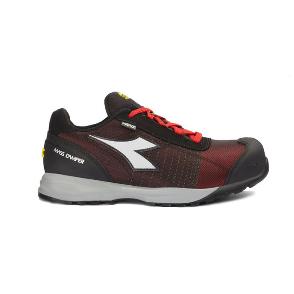 Diadora scarpa bassa GLOVE MDS MATRYX LOW S1PS HRO FO SR SC ESD rosso grigio