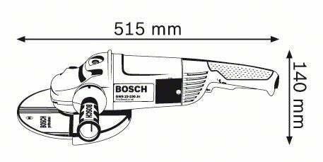 Bosch GWS 22-230 JH smerigliatrice angolare 2200W